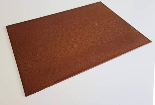 Copper surface raw with stained look