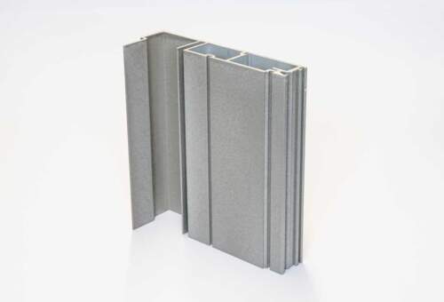 Aluminum facade component with bronze surface