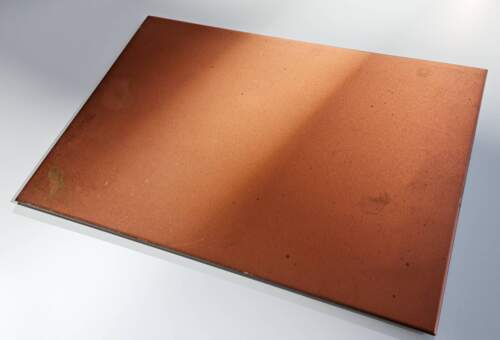 Copper surface fine yellowish